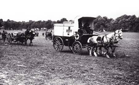 A horse ambulance in France. Image source: Simon Butler