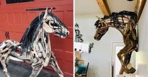 horse sculptures Monte Michener 1