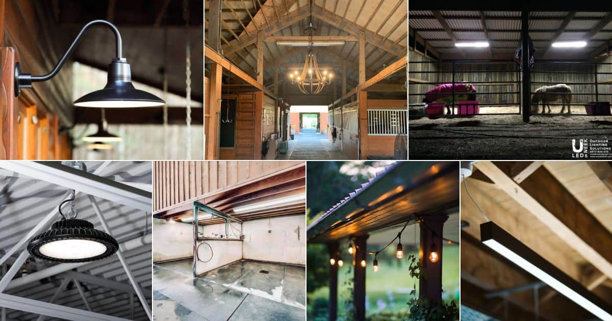 11 Horse Barn Lighting Ideas (Energy Efficient) facebook image.