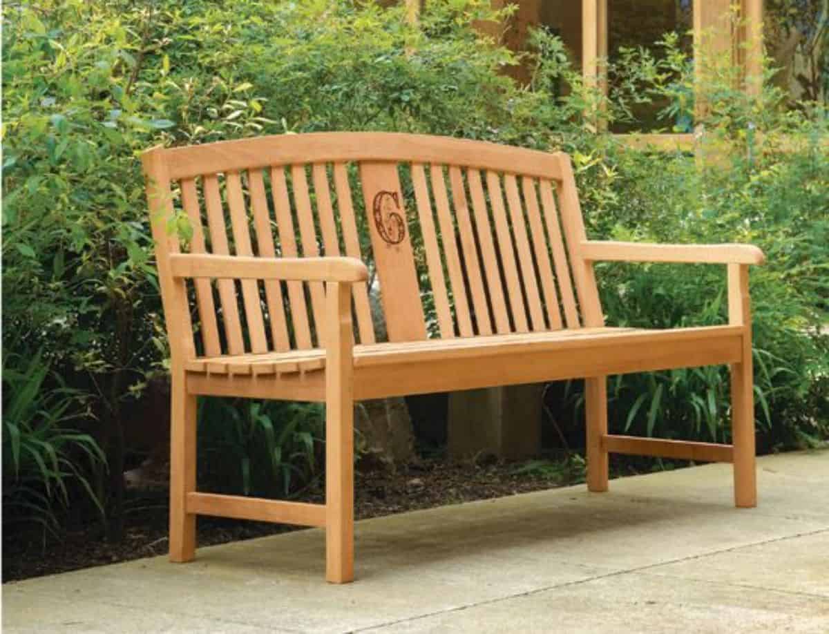 Wooden Memorial Bench