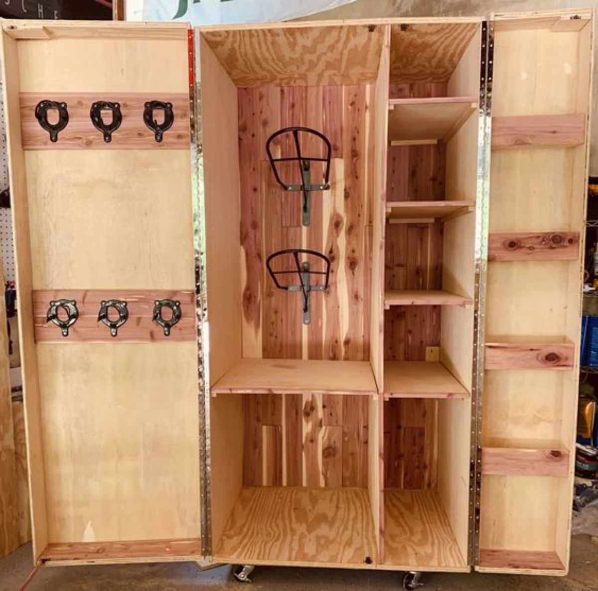 Vertical Storage in Cabinet