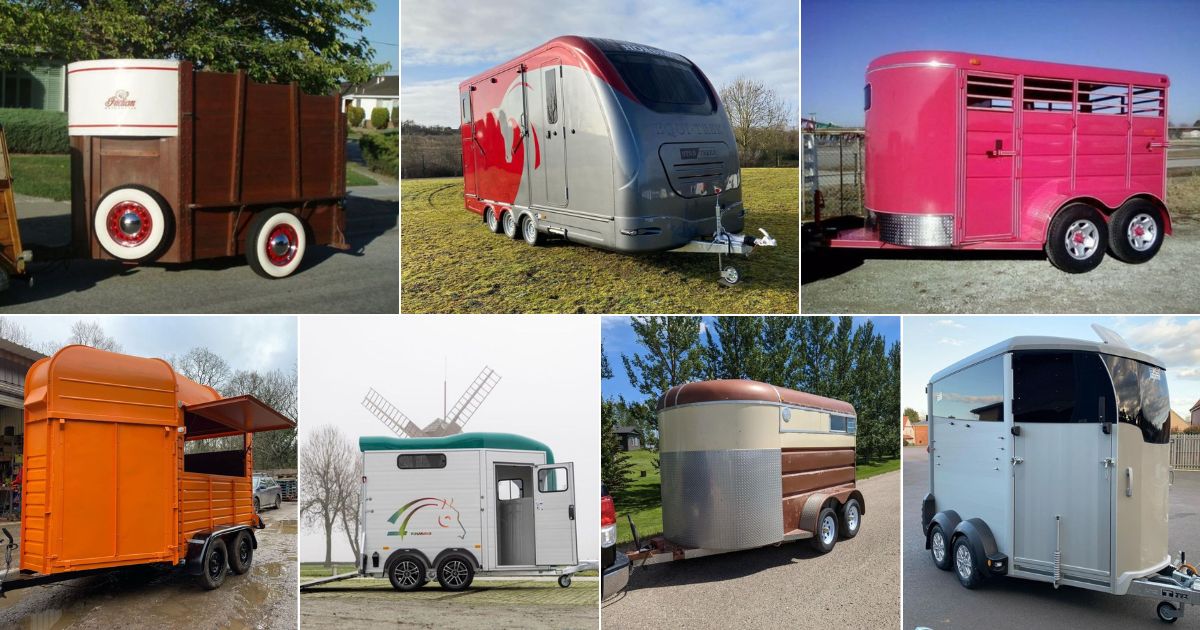 11 Spectacular Horse Trailer Paint Ideas (DIY) facebook image.