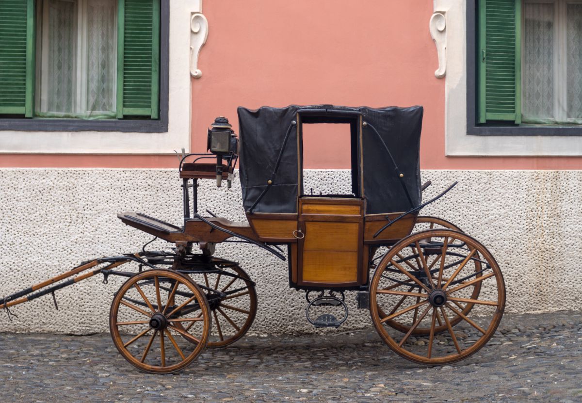 Brougham Horse-Drawn Carriage