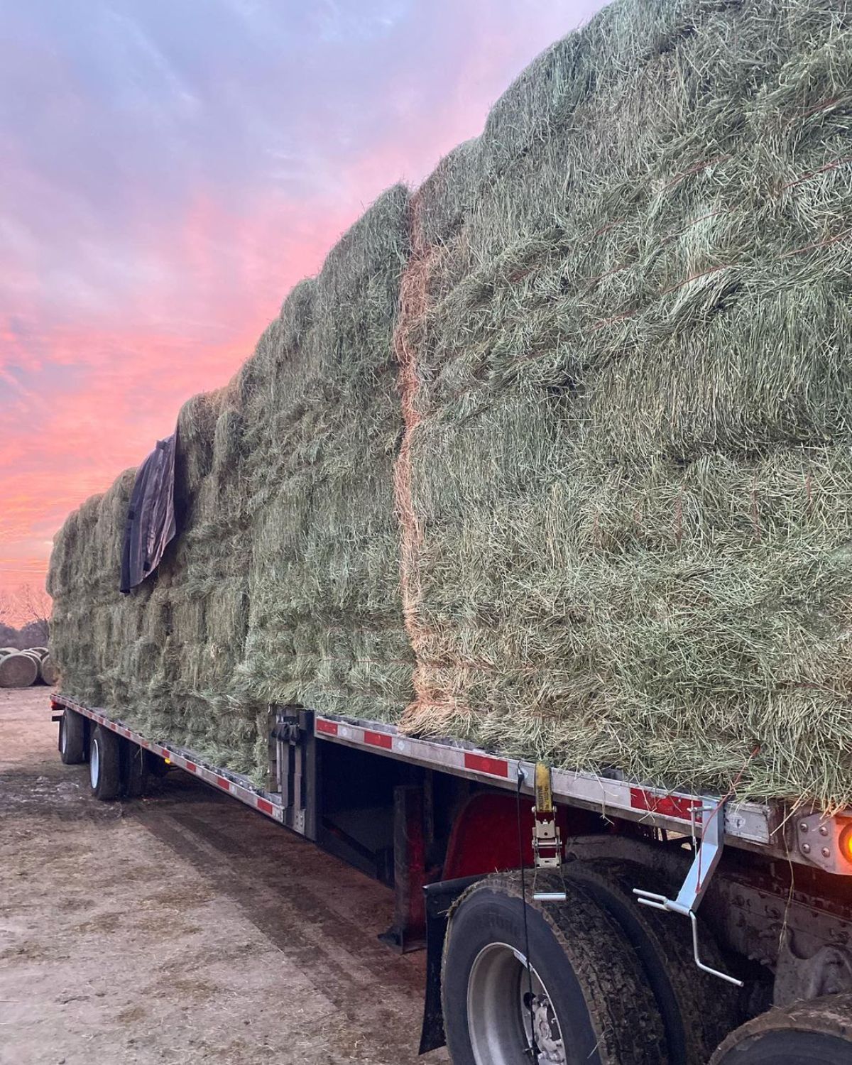 Coastal Hay on a trailer.